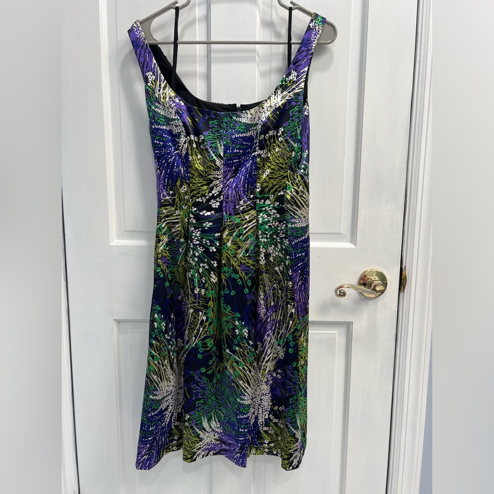 NINE WEST Fit & Flare Sleeveless Floral Party Dress SIZE 4 With Pockets PreLoved